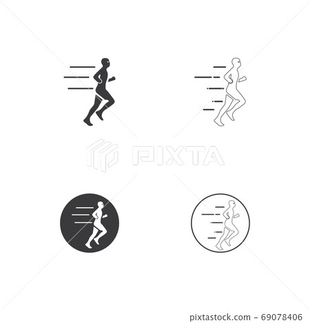 people Running gesture  illustration vector design 69078406