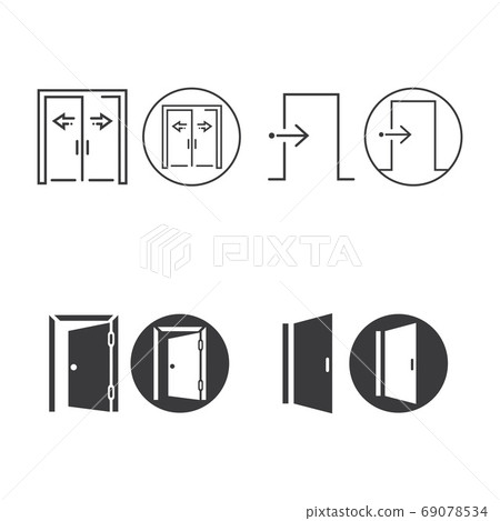 Door icon vector illustration 69078534
