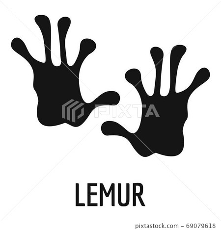 Lemur step icon, simple style. 69079618