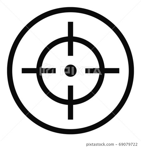 Telescope icon, simple style. 69079722