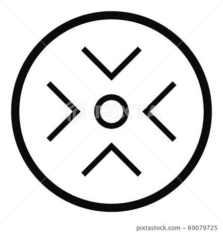 See radar icon, simple style. See radar icon, simple style. 69079725