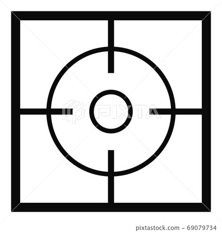 Destination icon, simple style. Destination icon, simple style. 69079734