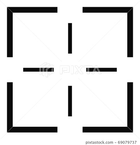 Mission icon, simple style. 69079737