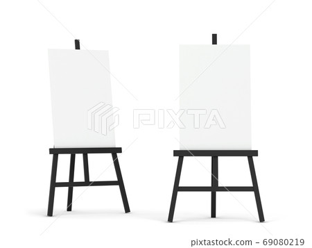 Blank easel mockup 69080219