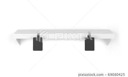 Download Blank Wobbler Tag On A Market Shelf Mockup Stock Illustration 69080425 Pixta