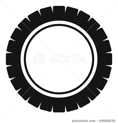 Single tire icon, simple style. Single tire icon, simple style. 69080639