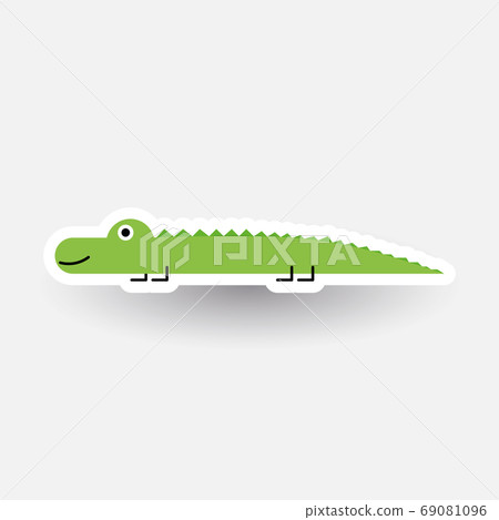 Happy Crocodile cartoon character 69081096