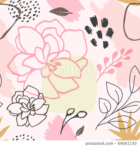 Abstract spring seamless pattern Abstract spring seamless pattern 69081150