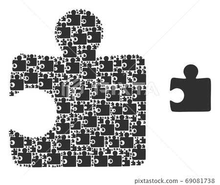 Puzzle Item Collage of Self Items 69081738