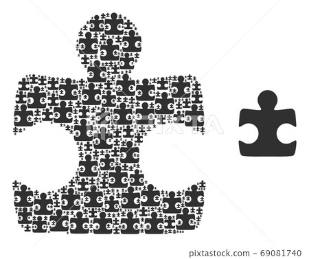 Puzzle Element Composition of Self Icons 69081740