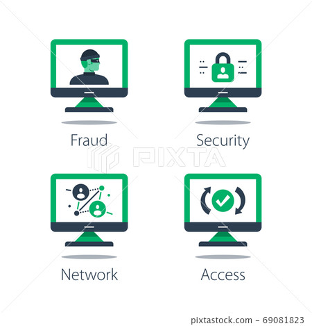 Network security system, online safety, strong protection, web server vulnerability, software solution Network security system, online safety, strong protection, web server vulnerability, software solution 69081823