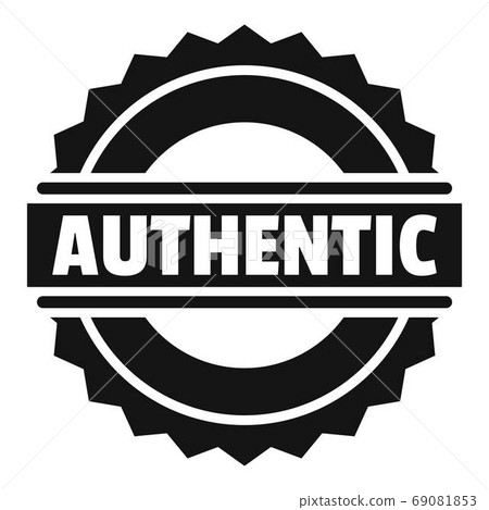 Authentic logo, simple style. Authentic logo, simple style. 69081853