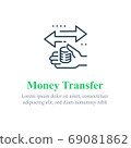 Finance transfer, send money, instant payment, financial service, fast cash loan 69081862