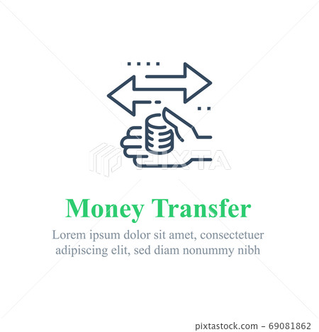 Finance transfer, send money, instant payment, financial service, fast cash loan Finance transfer, send money, instant payment, financial service, fast cash loan 69081862