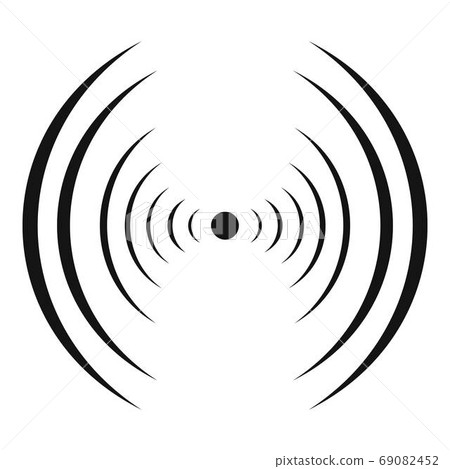 Equalizer abstract icon, simple black style Equalizer abstract icon, simple black style 69082452