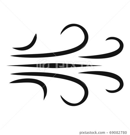 Wind icon, simple black style Wind icon, simple black style 69082780