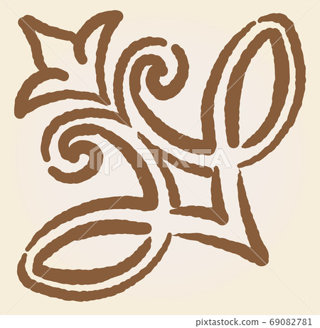 Corner material that can be used for antique frames 69082781