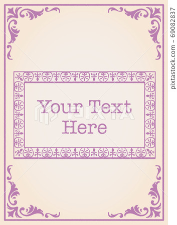 Antique-style frames and design materials. Rococo, baroque style 69082837