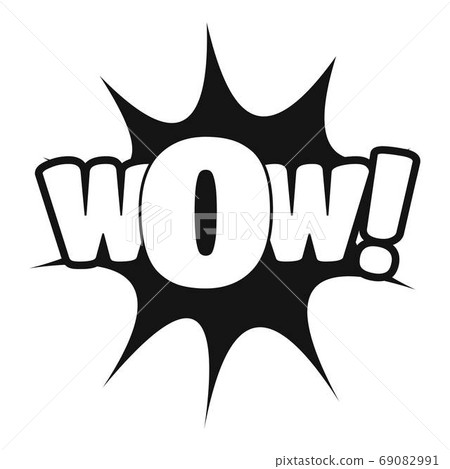 Comic boom icon, simple black style Comic boom icon, simple black style 69082991