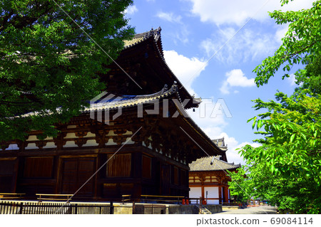 京都市南區東寺的風景，世界遺產，寺廟，市容[八月] 69084114