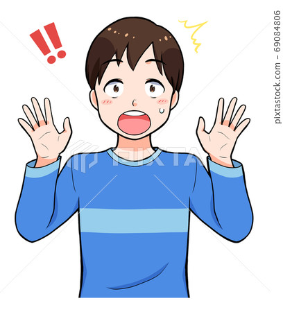 A boy surprised A boy surprised 69084806