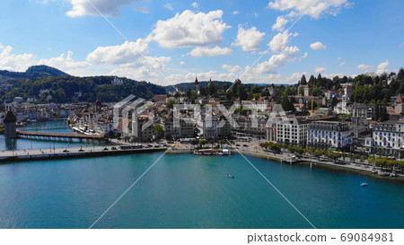 Lake Lucerne in Switzerland also called Vierwaldstaetter See in Switzerland 69084981