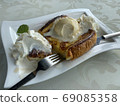 French toast & melting ice cream 69085358