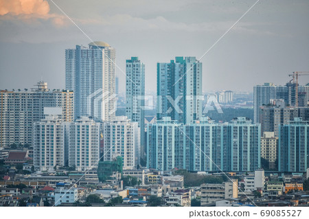 Bangkok cityscpae airea sunset view Bangkok cityscpae airea sunset view 69085527