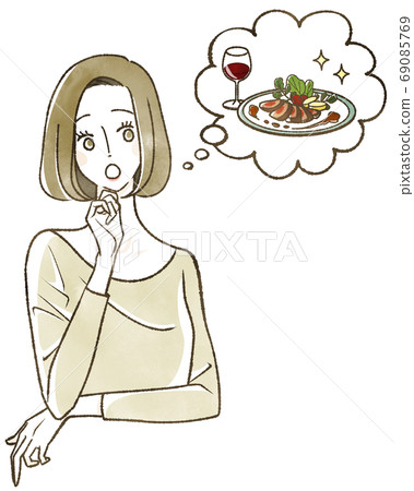 考慮食物的女人 考慮食物的女人 69085769