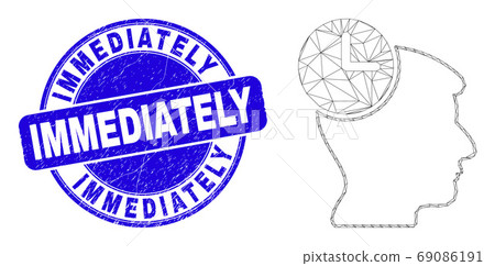 Blue Scratched Immediately Seal and Web Carcass Head Clock Blue Scratched Immediately Seal and Web Carcass Head Clock 69086191