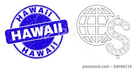 Blue Scratched Hawaii Seal and Web Carcass Global Business Blue Scratched Hawaii Seal and Web Carcass Global Business 69086219