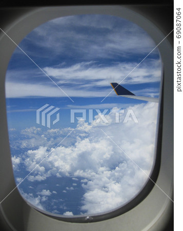View from airplane window View from airplane window 69087064
