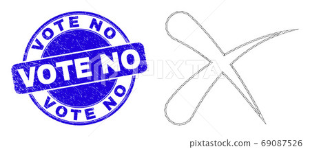 Blue Distress Vote No Seal and Web Carcass Erase 69087526