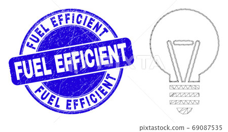 Blue Distress Fuel Efficient Seal and Web Mesh Electric Bulb 69087535