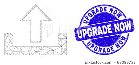 Blue Distress Upgrade Now Stamp and Web Carcass Upload 69089752