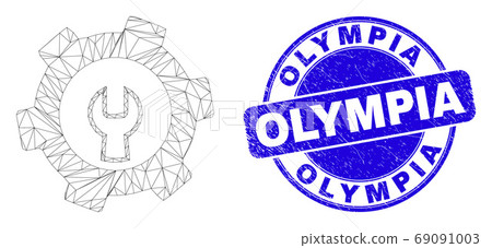 Blue Distress Olympia Seal and Web Mesh Repair Gear Blue Distress Olympia Seal and Web Mesh Repair Gear 69091003