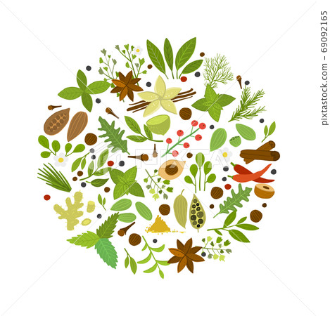 Spice shop, herbs and spices collection for your design Spice shop, herbs and spices collection for your design 69092165