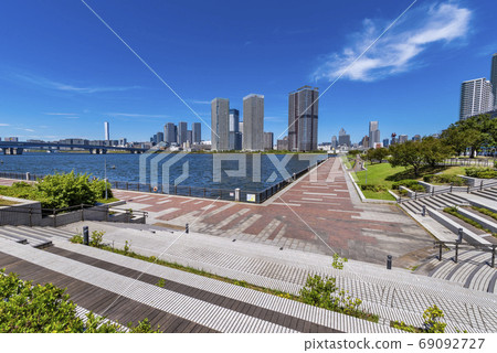 Harumibashi Park and Harumi area tower apartments Harumibashi Park and Harumi area tower apartments 69092727