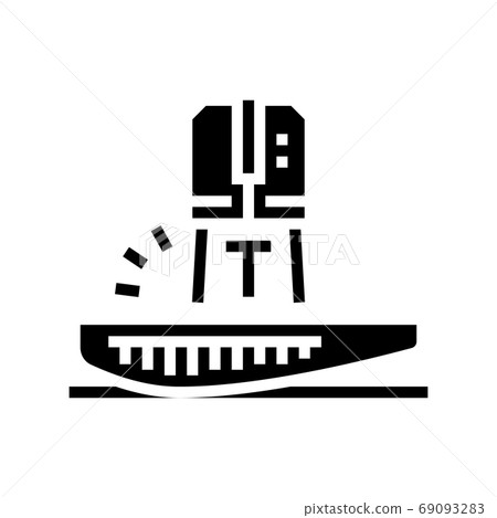 tuna fish cut glyph icon vector illustration 69093283