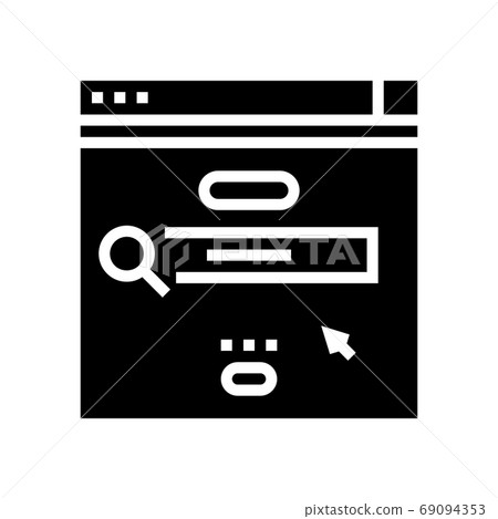 surfing in internet glyph icon vector illustration surfing in internet glyph icon vector illustration 69094353