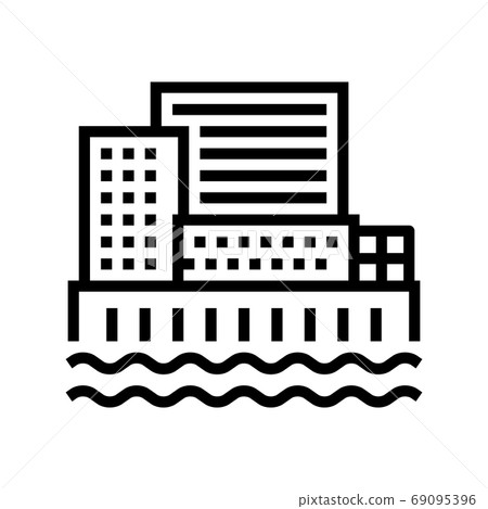 city port line icon vector illustration city port line icon vector illustration 69095396