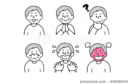 Upper body set for senior men (simple) 69096044