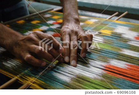 production and weaving of carpets and fabrics 69096108