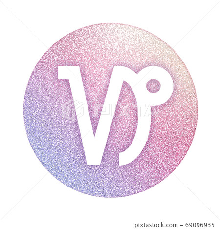 Capricorn zodiac sign horoscope sign icon illustration 69096935