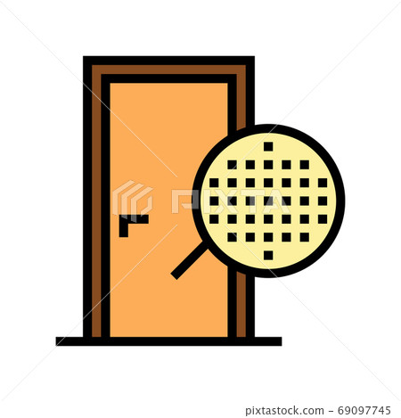 veneer material door color icon vector illustration veneer material door color icon vector illustration 69097745