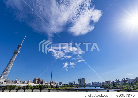 Scenery of Asakusa Sakurabashi and Tokyo Sky Tree Scenery of Asakusa Sakurabashi and Tokyo Sky Tree 69097879