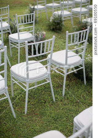 white chair with wedding set up white chair with wedding set up 69100550