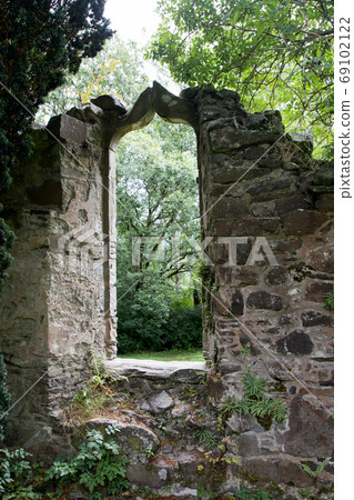 Window Aperture in an Ancient Ruined Church Window Aperture in an Ancient Ruined Church 69102122