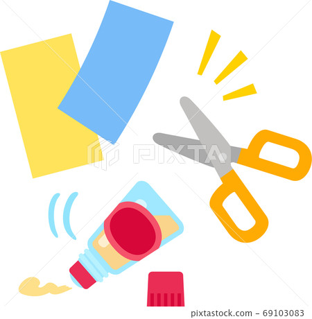 剪刀和膠水，工作 69103083