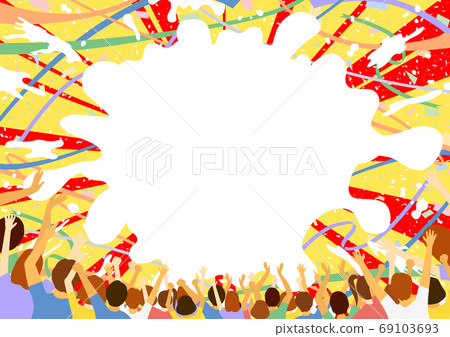 Spectator paint intensive line background 69103693